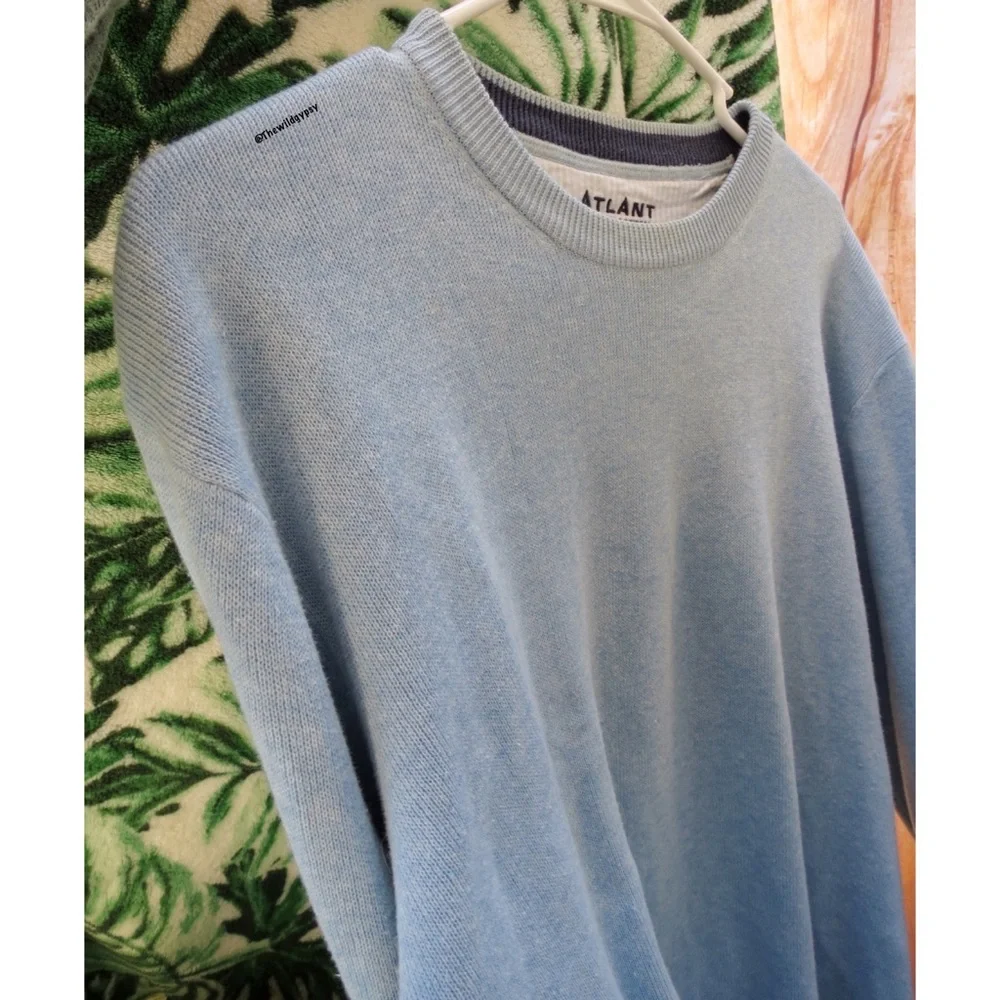 Cozy spring blue oversized boyfriend sweater π¨οΈ - Picture 4 of 6